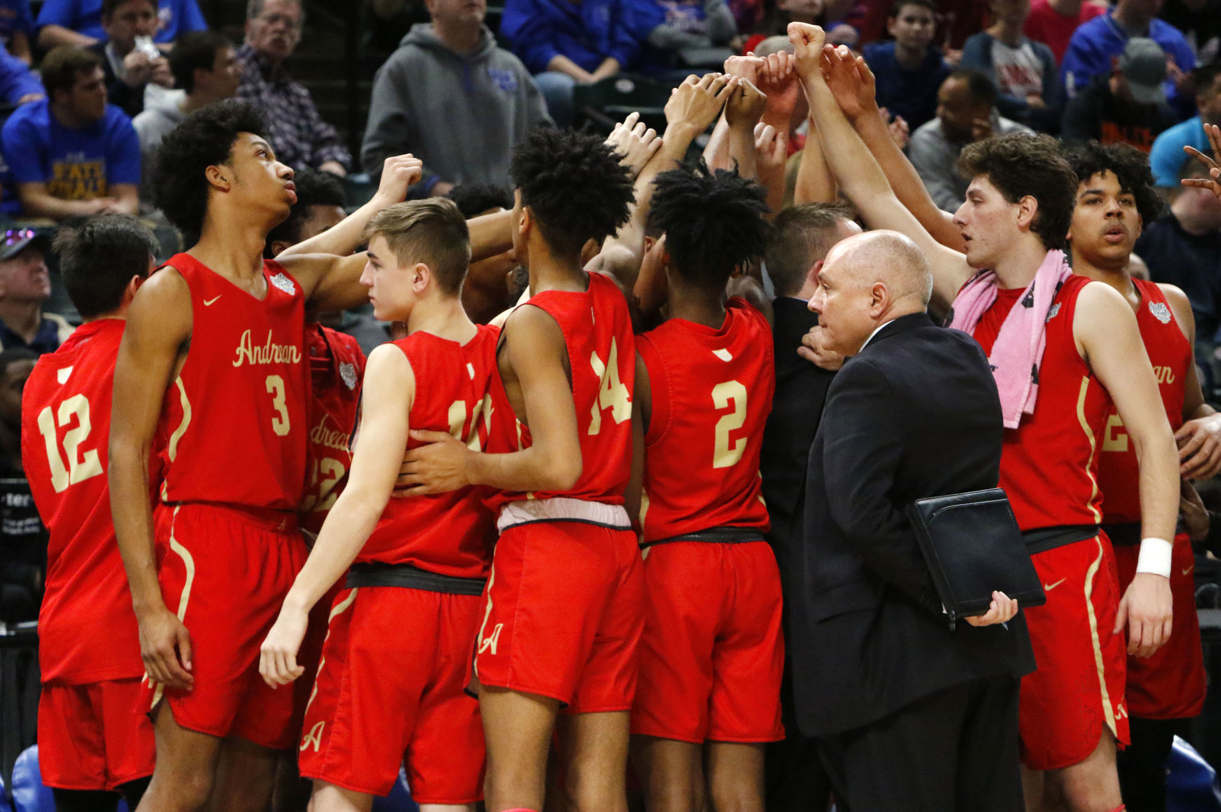 Boys basketball Class 2A state final - Andrean vs. Linton-Stockton
